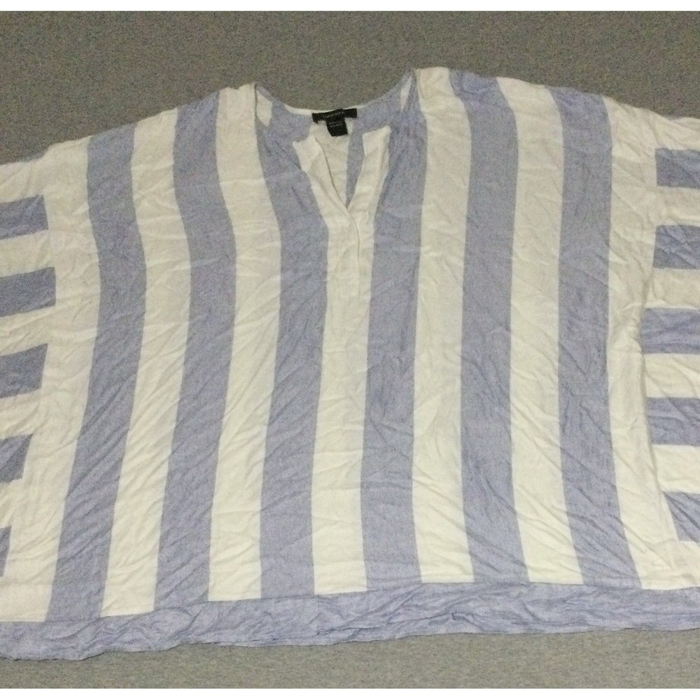 Karen Kane blouse striped Riviera Scarf Top Sz 2X Rayon